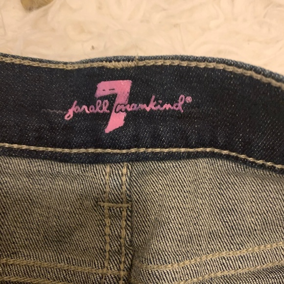 SOLD!NWT 7FAMK Dark Wash Jean Skirt for Girl - Picture 4 of 5